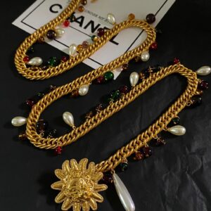 #298 Fashionable and high-end retro necklace and waist chain