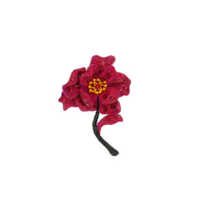 #87 Fashion High Sense Versatile Brooch Personality Designer Model Three-Dimensional Red Rose Flower Shape Brooch