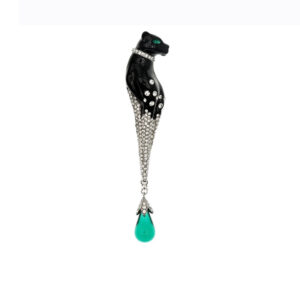 #91 Fashion High Sense Versatile Brooch Personality Designer Model Three-Dimensional Leopard cat Shape Large Brooch