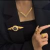 #92 Fashion High-Grade Brooch Dinner Elegant Retro Brooch Personality Designer Model Brooch - Image 6