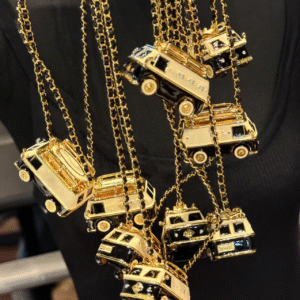 #110 A fashionable and high-end versatile necklace, a unique designer necklace with a small car design