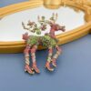 #5050 Vintage fashion high-grade brooch superflash zircon court style small temperament brooch