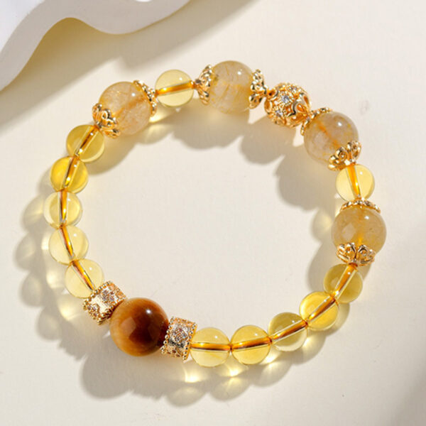 #6262 Fashionable high sense natural topaz bracelet