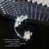 #3434 Fashionable zircon earrings with sparkling beads, small flower vines, fireworks shaped earrings hanging - Image 4