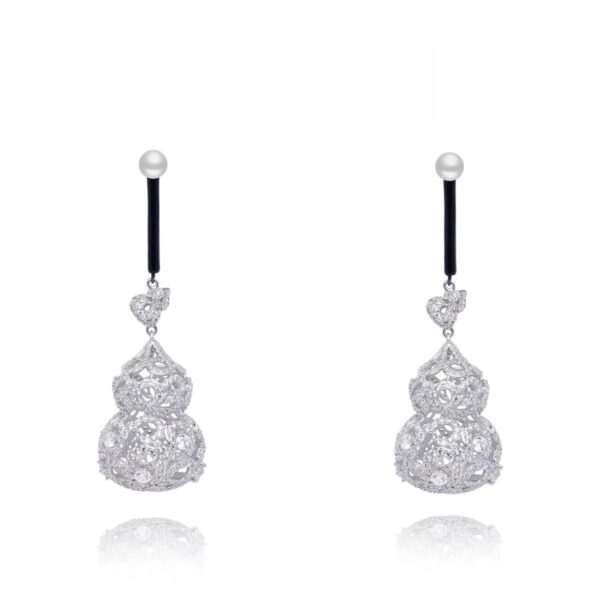 #125 Fashionable, simple and high-end earrings - traditional Chinese classic design earrings - Image 2