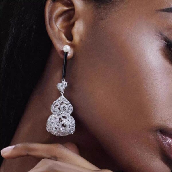 #125 Fashionable, simple and high-end earrings - traditional Chinese classic design earrings - Image 4