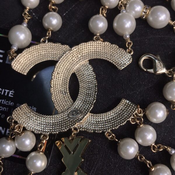 #133 Fashionable, simple and high-end necklace with unique design and retro glass pearl necklace - Image 7