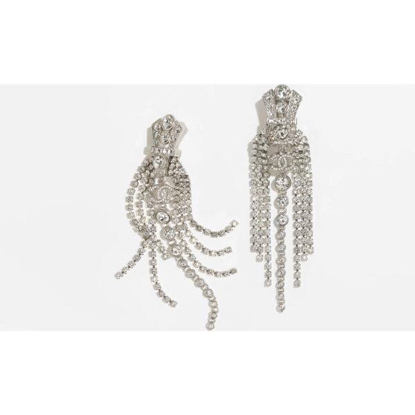 #140 Fashionable, exaggerated and high-end earrings with unique design. Classic long tassel earrings - Image 2