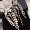 #140 Fashionable, exaggerated and high-end earrings with unique design. Classic long tassel earrings - Image 7