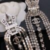 #140 Fashionable, exaggerated and high-end earrings with unique design. Classic long tassel earrings - Image 8