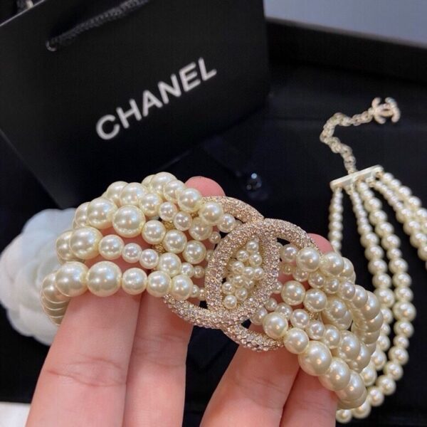 #138 Fashionable, simple and high-end pearl necklace with unique design and retro court style - Image 8