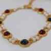 #143 Fashionable High-end Necklace with Unique design, retro court style, classic pearl and glass necklace - Image 7