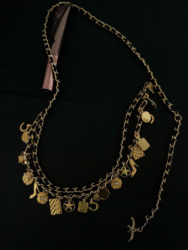 #120 Special-Interest Design High-Grade Exquisite Vintage Necklace High-End Elegant Suit Skirt Necklace French Style All-Matching Elegant Palace Style Light Luxury Waist Chain Necklace - Image 4