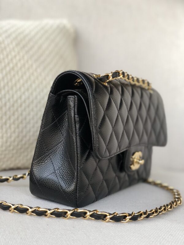#155CF23cm black ball gold Classic handbag - Image 5