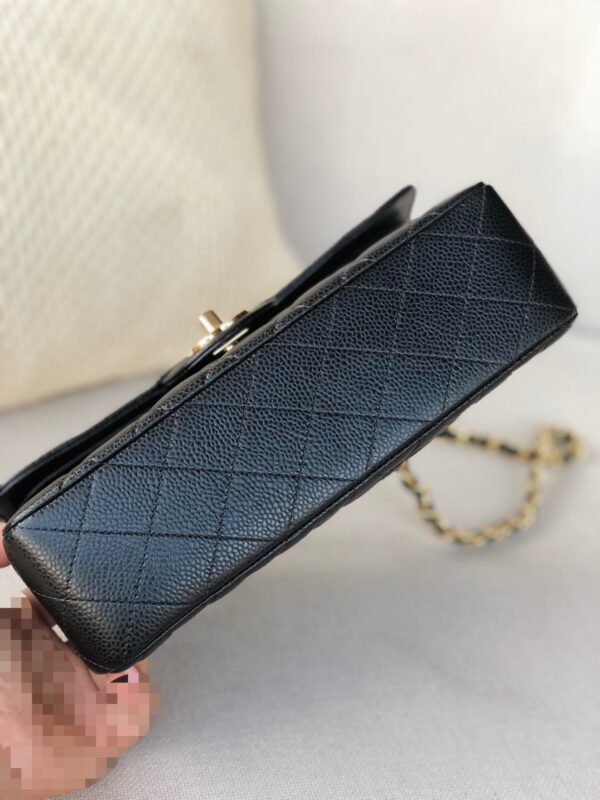 #155CF23cm black ball gold Classic handbag - Image 6