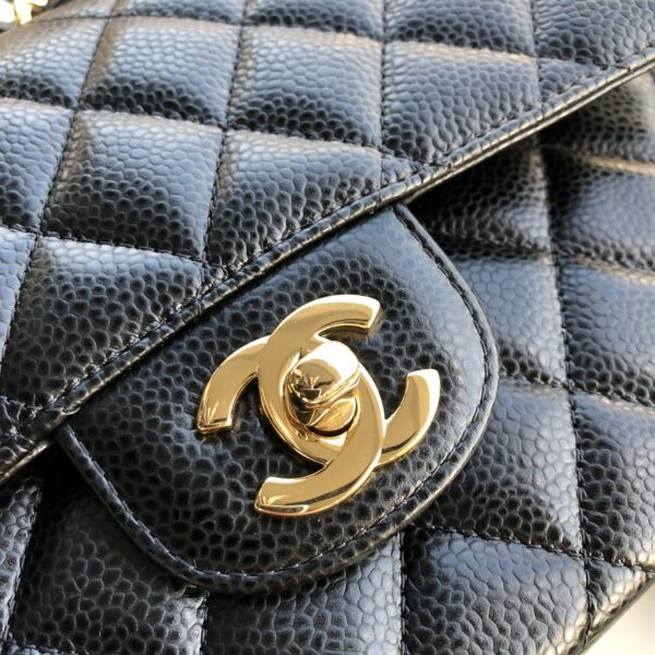 #155CF23cm black ball gold Classic handbag - Image 7