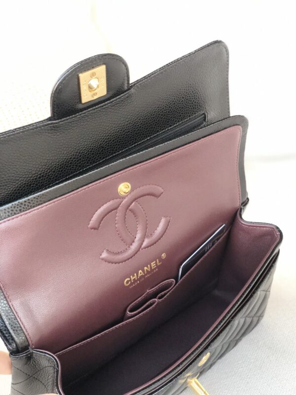 #155CF23cm black ball gold Classic handbag - Image 9
