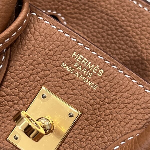 #199 Fashionable and high-end golden brown bag - Image 4