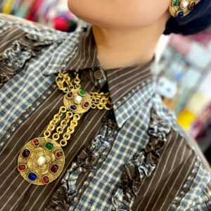 #294 Retro and Exaggerated Necklace with a fashionable and high-end feel