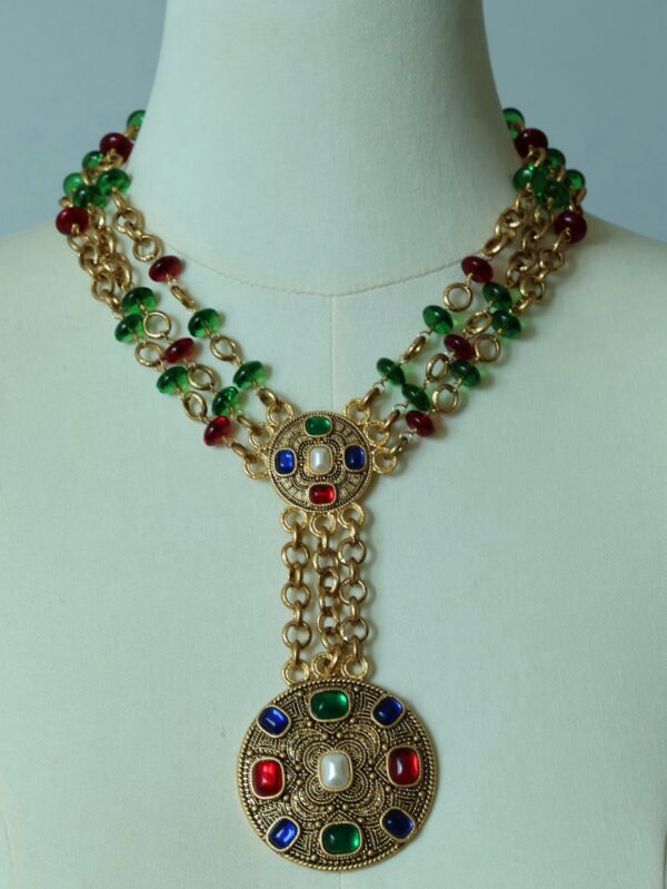#294 Retro and Exaggerated Necklace with a fashionable and high-end feel - Image 4