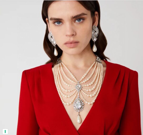 #228 Fashionable and high-end heavy Industry Pearl Necklace - Image 6