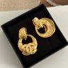 Vintage gold CC earrings, bracelet set - Image 6