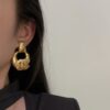 Vintage gold CC earrings, bracelet set - Image 7