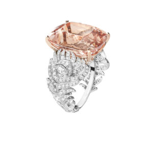 #183 Fashionable, high-end and elegant jewelry Pink ring for girls