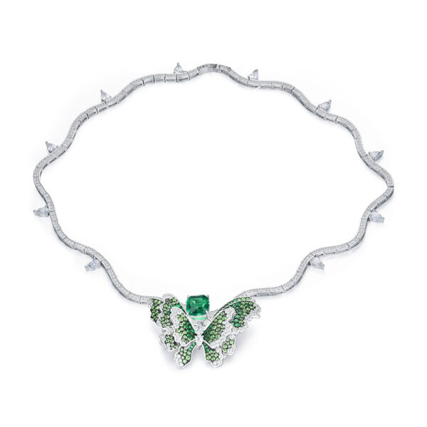 #242 Fashion and Sophistication 925 Silver Butterfly Niche Design Girls' Necklace
