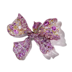 #258 Fashionable and High-end 925 silver Niche Design Bow Tie Style women's brooch