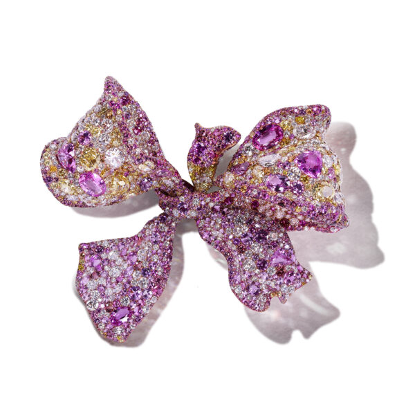 #258 Fashionable and High-end 925 silver Niche Design Bow Tie Style women's brooch