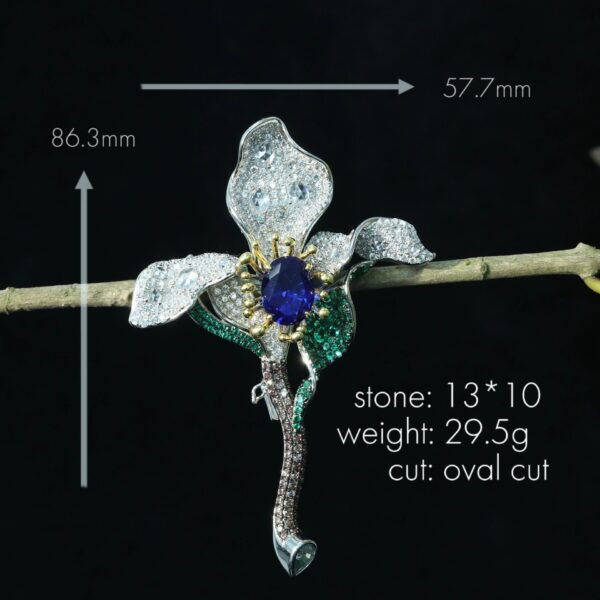 #186 Fashionable and High-end Elegant Jewelry Party Event Brooch - Image 6