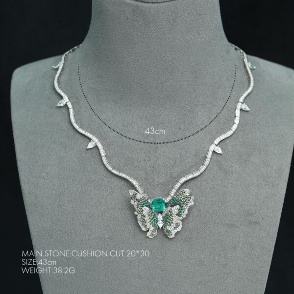 #242 Fashion and Sophistication 925 Silver Butterfly Niche Design Girls' Necklace - Image 2