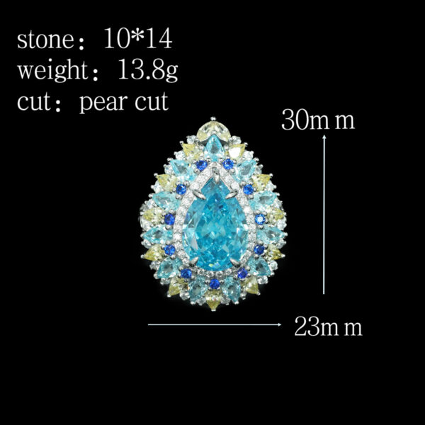 #244 Fashionable and High-end 925 silver Niche design snowflake-shaped girls' ring - Image 5