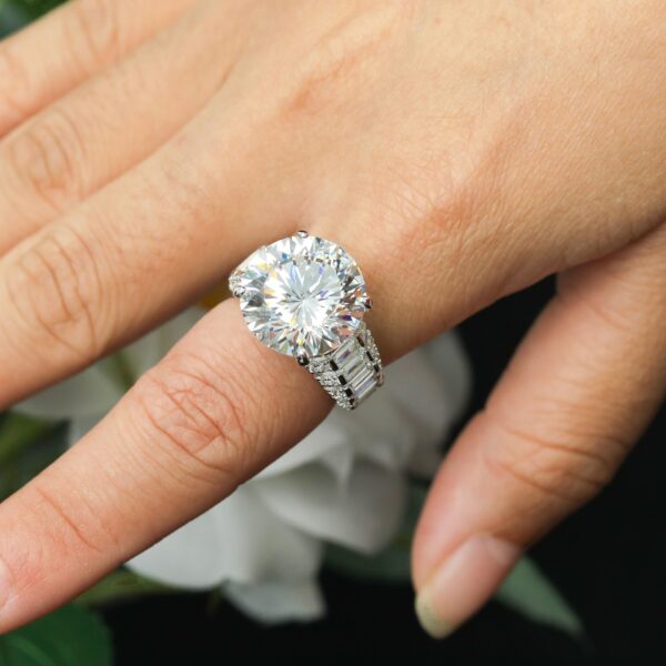 #253 Fashionable and High-end 925 silver Niche design Wedding ring - Image 10