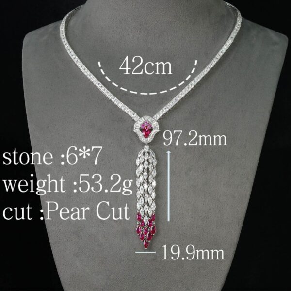 #262 Fashionable and high-end 925 silver niche design girls' necklace - Image 3