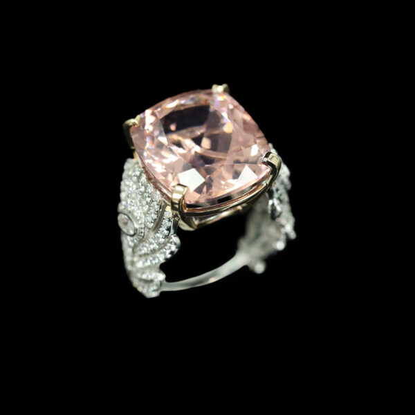 #183 Fashionable, high-end and elegant jewelry Pink ring for girls - Image 6