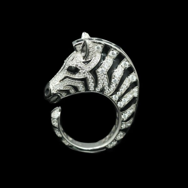 #190 Fashionable, high-end and elegant Zebra-shaped ring - Image 10