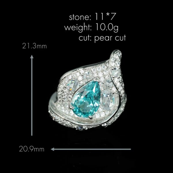 #238 Fashionable and high-end 925 silver Niche and versatile Girls' Ring - Image 4
