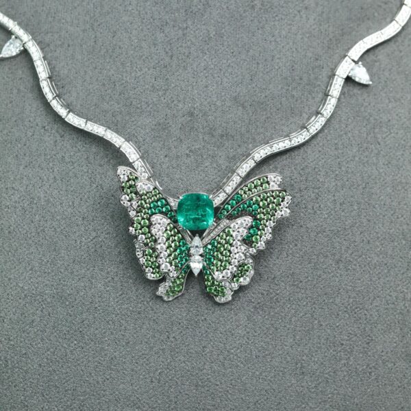 #242 Fashion and Sophistication 925 Silver Butterfly Niche Design Girls' Necklace - Image 3