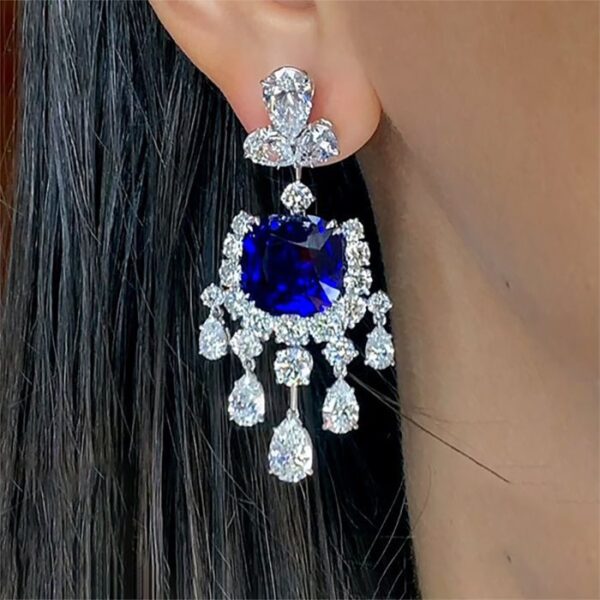 #250 Fashionable and high-end 925 silver niche design versatile girls' earrings - Image 7