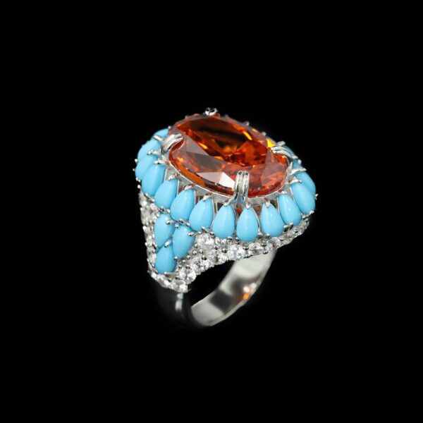 #254 Fashionable and High-end 925 Silver Niche design candy Shape Girls' Ring - Image 7