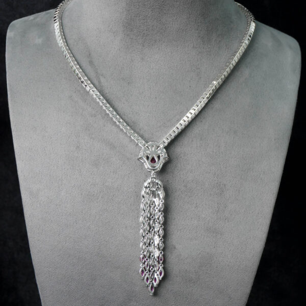 #262 Fashionable and high-end 925 silver niche design girls' necklace - Image 4