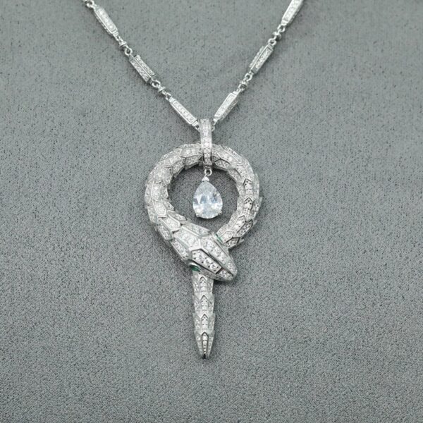 #187 Fashionable, High-end and Elegant Jewelry Party Event Snake-shaped necklace - Image 11