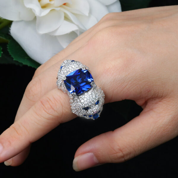 #188 Fashionable, high-end and elegant little cat-shaped ring - Image 9