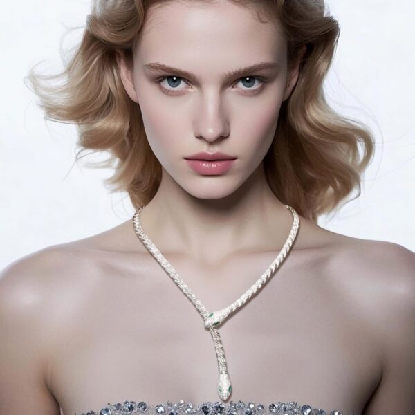 #193 Fashionable, high-end, elegant and niche jewelry for girls, collarbone chain - Image 5
