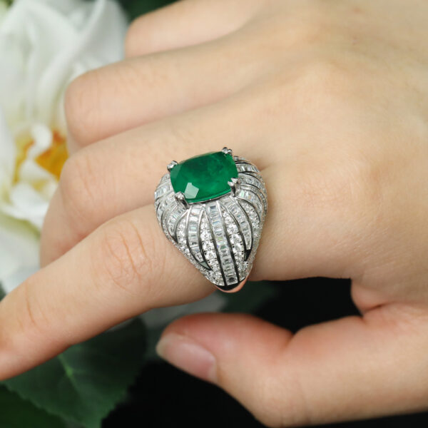 #243 Fashionable and High-end 925 silver niche Design Girls' Ring - Image 6
