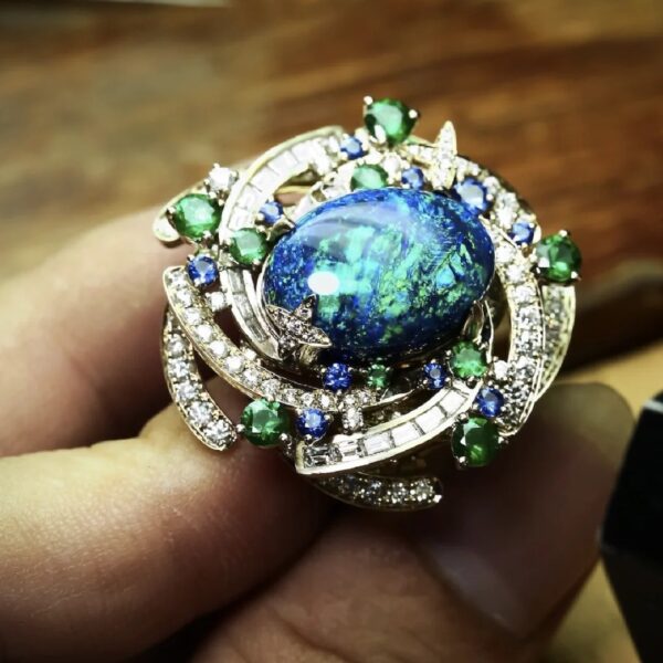 #246 Fashionable and high-end 925 silver niche design exquisite girls' ring - Image 5