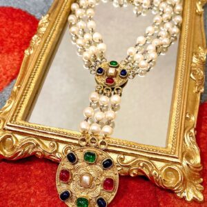 #295 Fashionable and high-end retro exaggerated pearl necklace