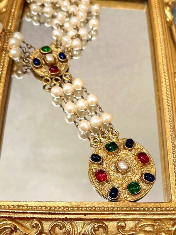 #295 Fashionable and high-end retro exaggerated pearl necklace - Image 5